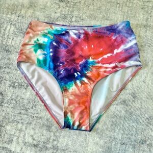 New Dressfo Tie Dye high rise bikini bottom SM (4)